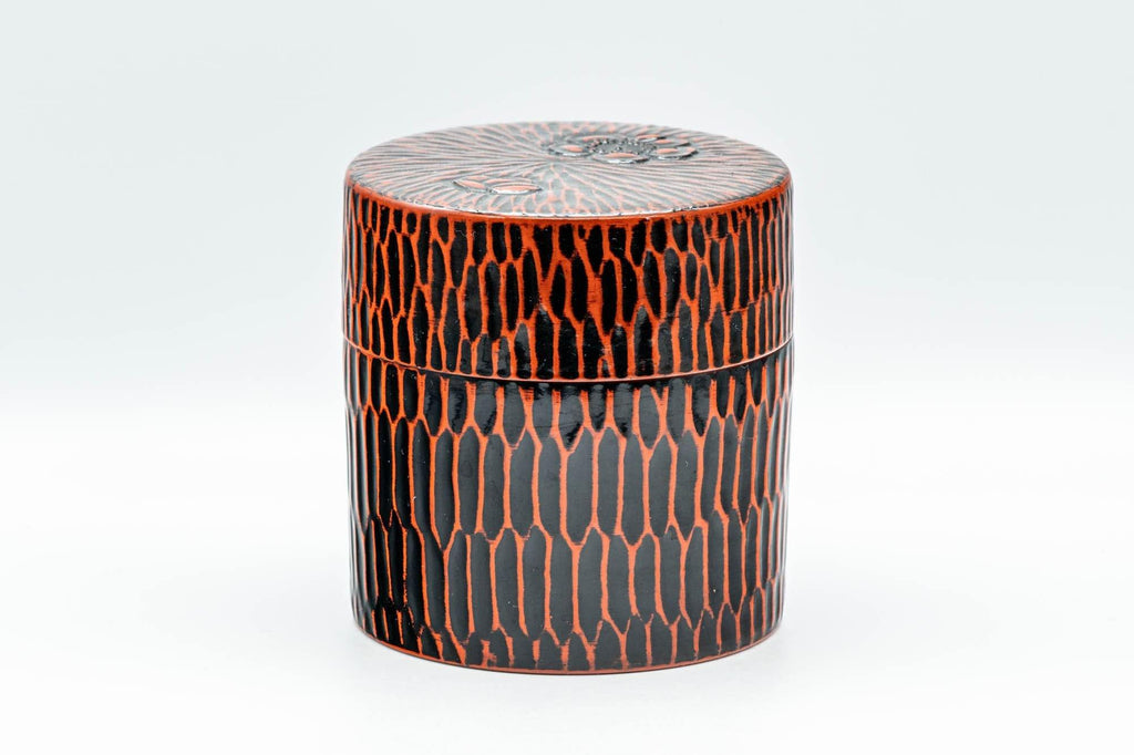 Japanese Chazutsu - Textured Lacquer Tea Canister - 300ml