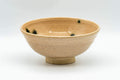Japanese Matcha Bowl - Ki-Seto Beige Glazed Green Spotted Chawan - 250ml