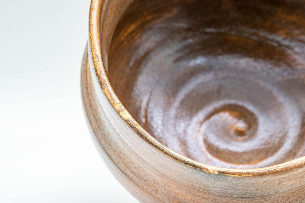 Japanese Matcha Bowl - Warm Orange Dojimara-gata Chawan - 350ml