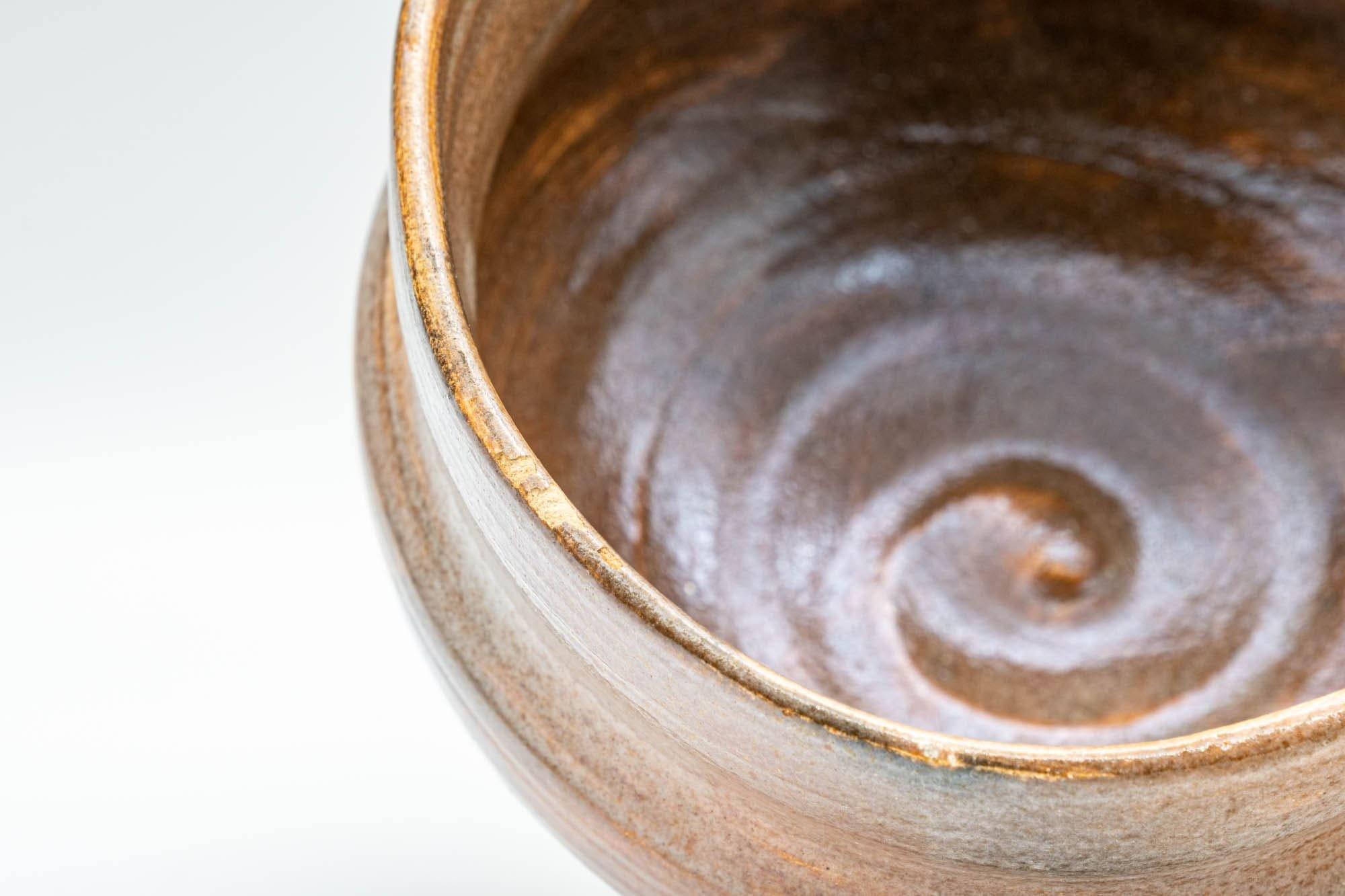 Japanese Matcha Bowl - Warm Orange Dojimara-gata Chawan - 350ml