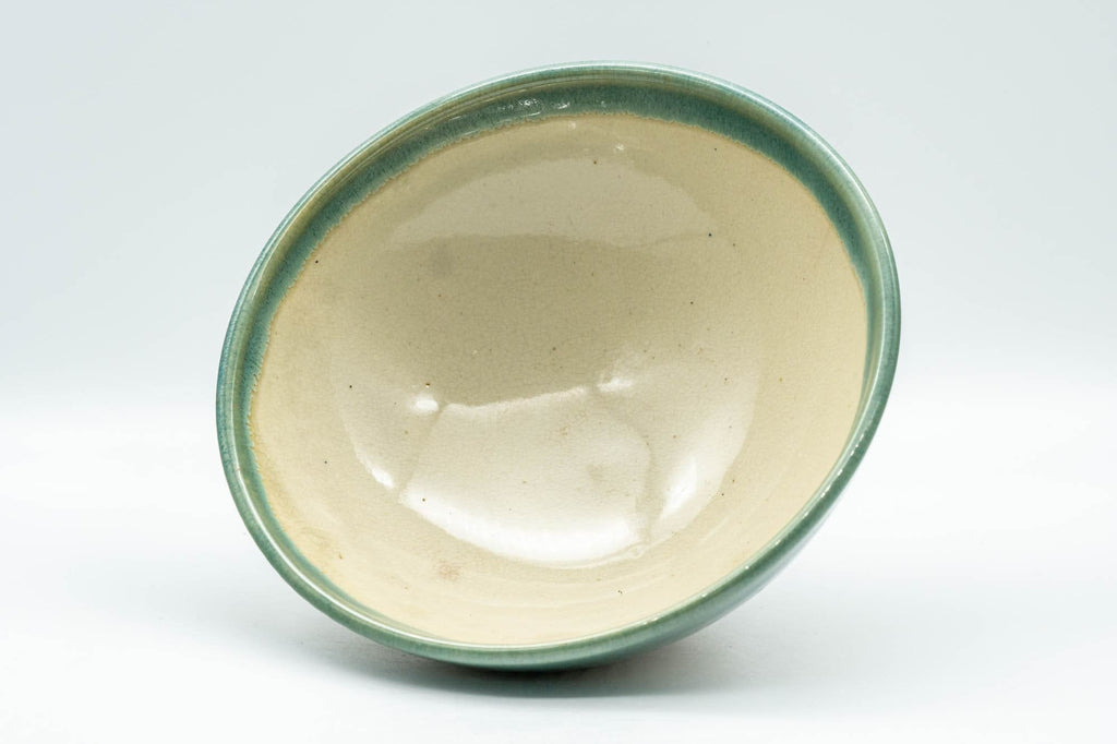 Japanese Matcha Bowl - Teal Drip-Glazed Agano-yaki Chawan - 250ml