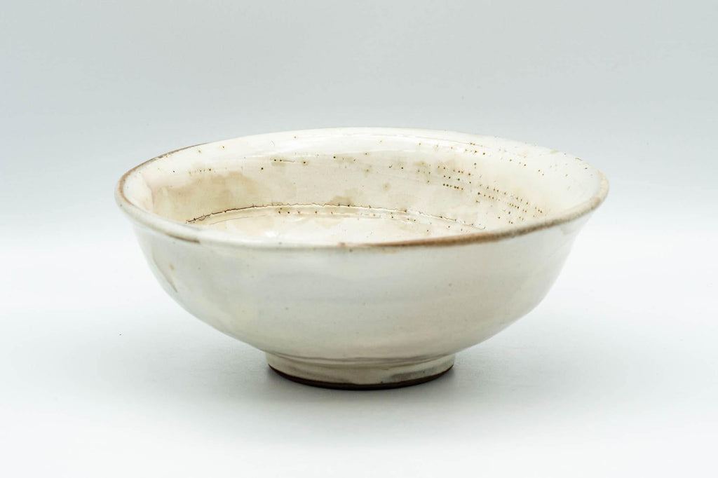 Japanese Bowl - Milky White Hira-gata Kohiki Summer Chawan - 250ml