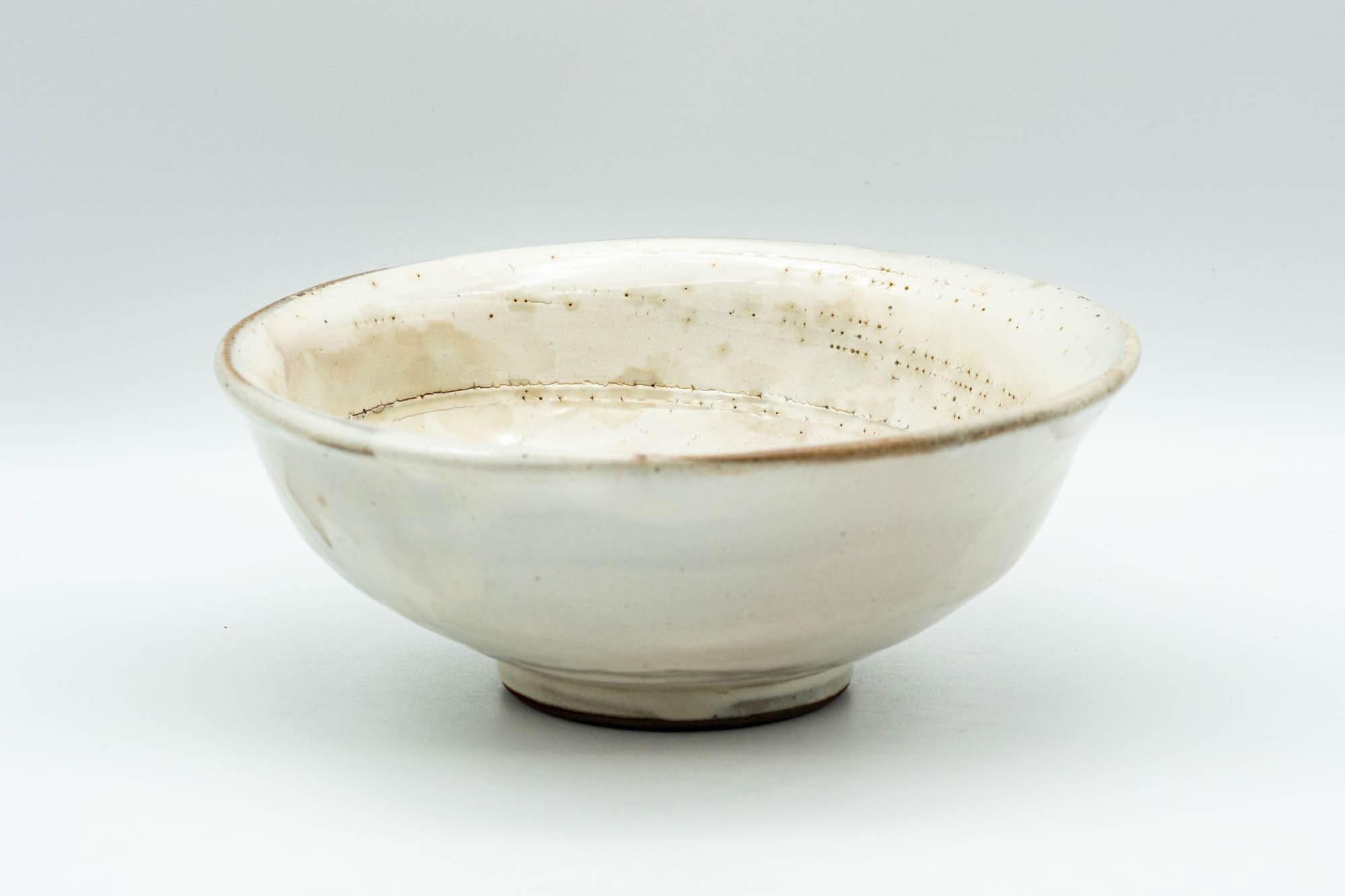 Japanese Bowl - Milky White Hira-gata Kohiki Summer Chawan - 250ml