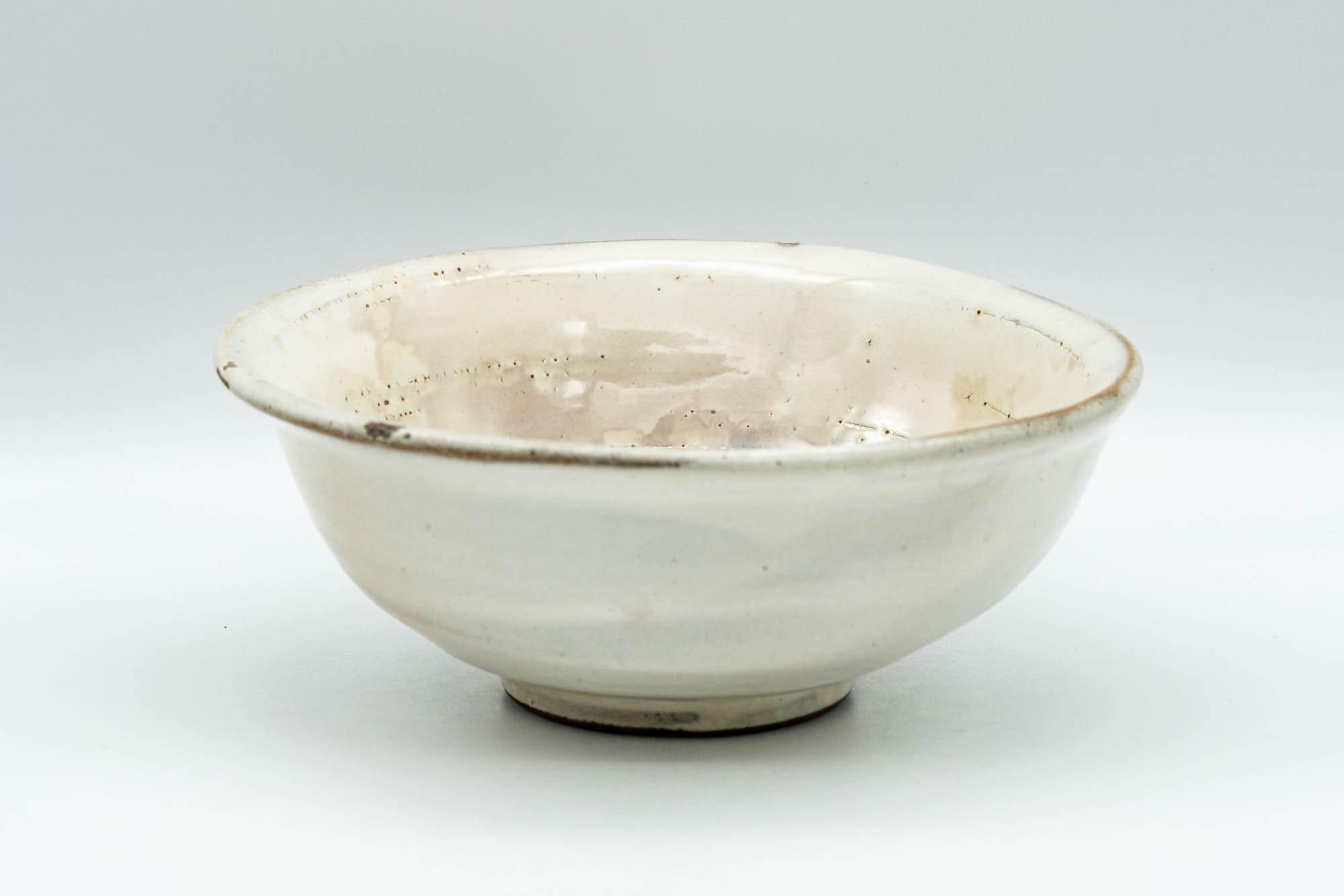 Japanese Bowl - Milky White Hira-gata Kohiki Summer Chawan - 250ml