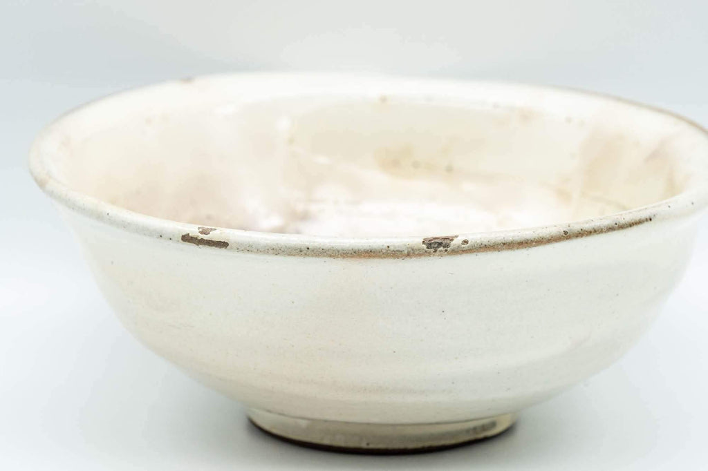 Japanese Bowl - Milky White Hira-gata Kohiki Summer Chawan - 250ml