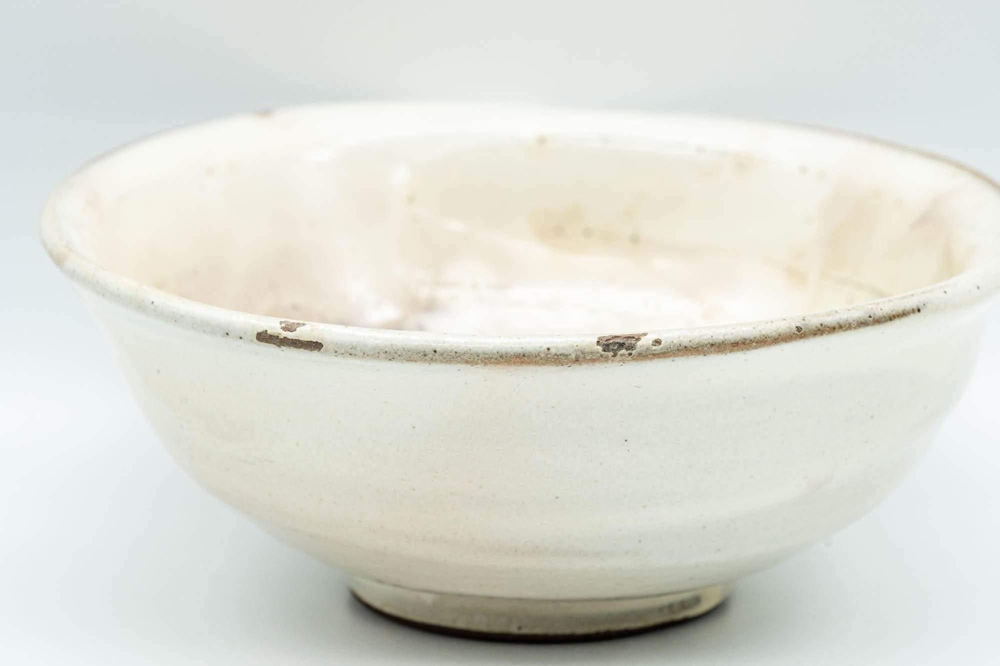 Japanese Bowl - Milky White Hira-gata Kohiki Summer Chawan - 250ml