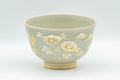 Japanese Matcha Bowl - Flowers and Villagers Kyo-yaki Chawan - 350ml
