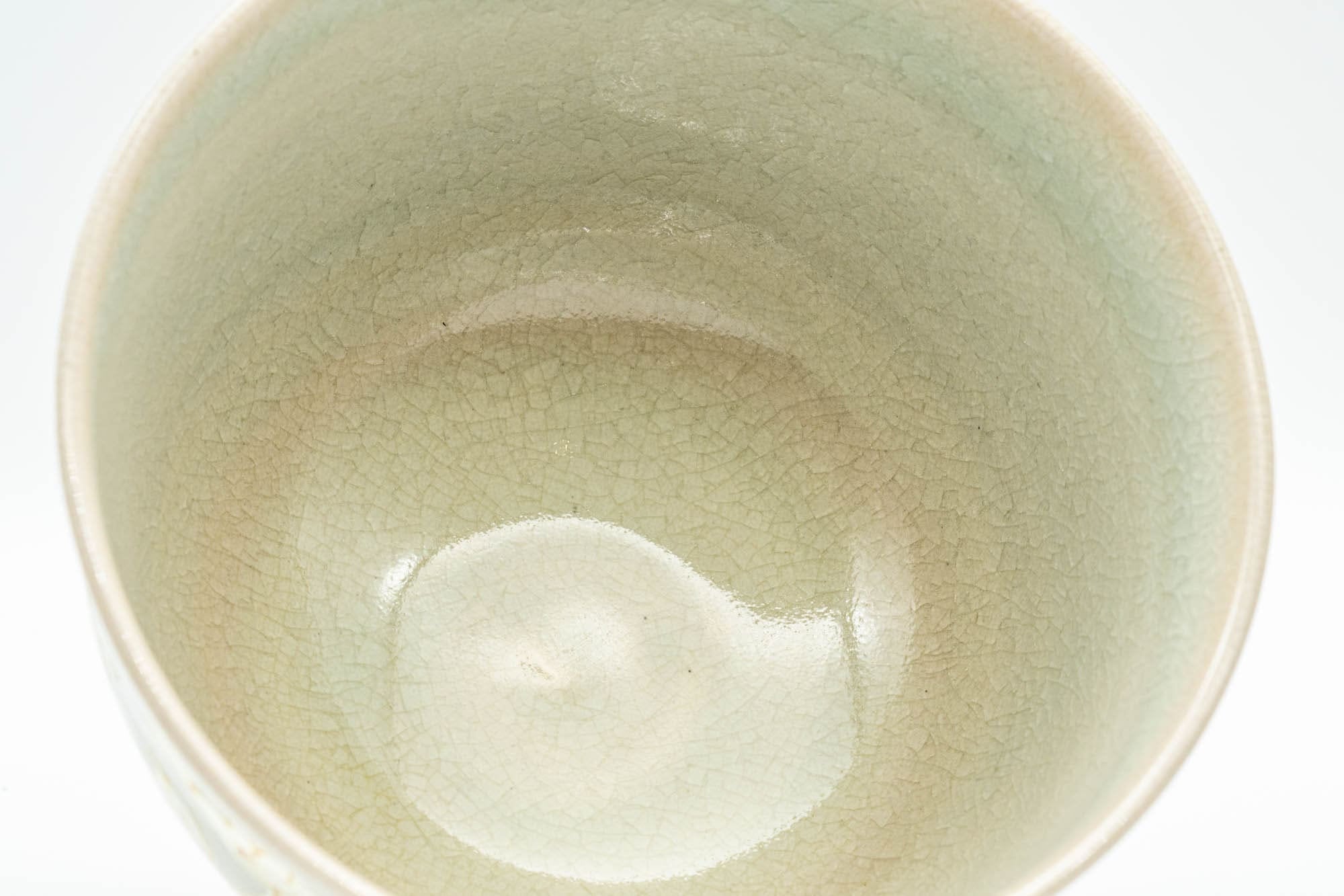 Japanese Matcha Bowl - Flowers and Villagers Kyo-yaki Chawan - 350ml