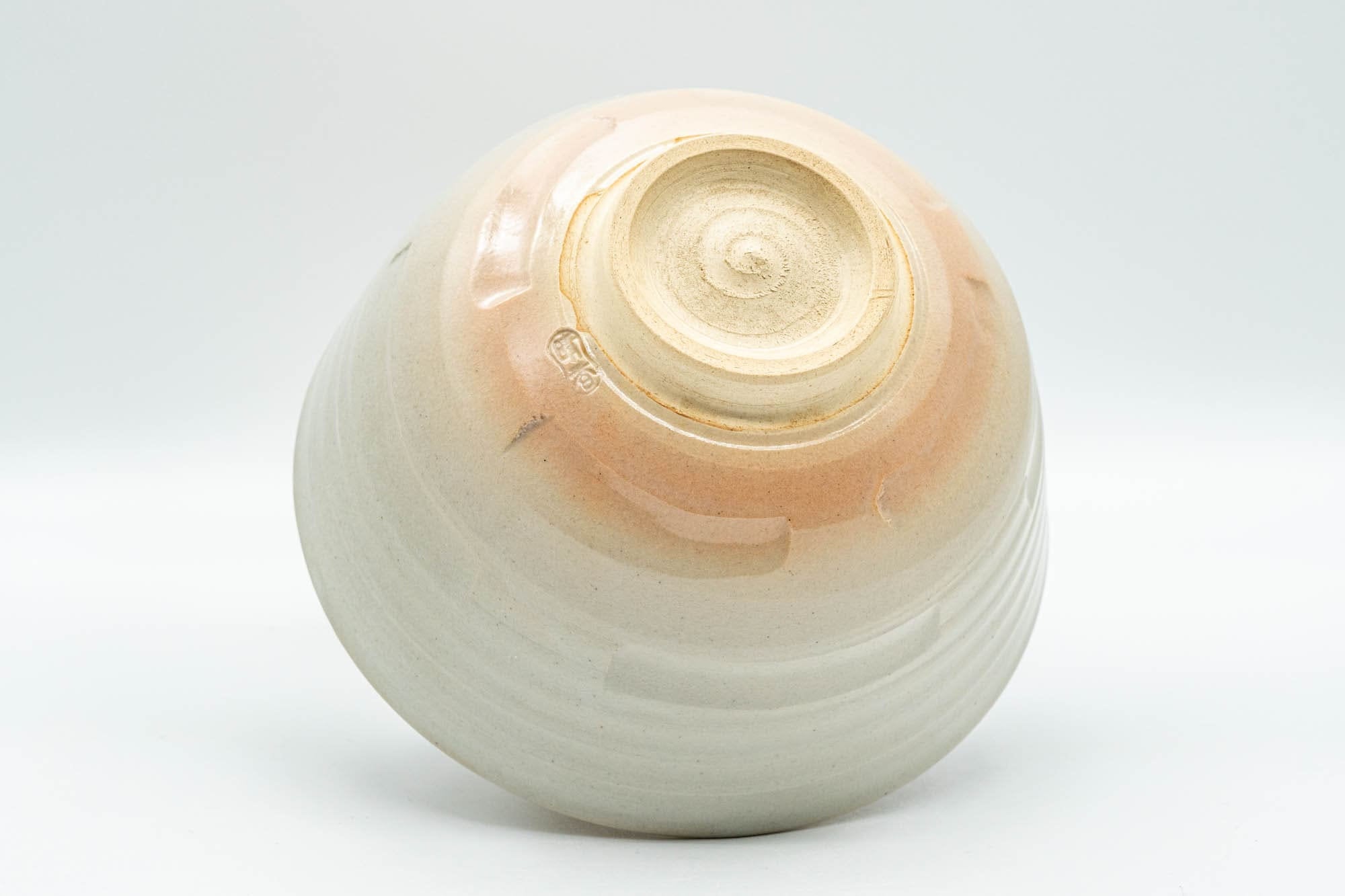 Japanese Matcha Bowl - Spiral Carvings Kyo-yaki Chawan 晴香 - 350ml