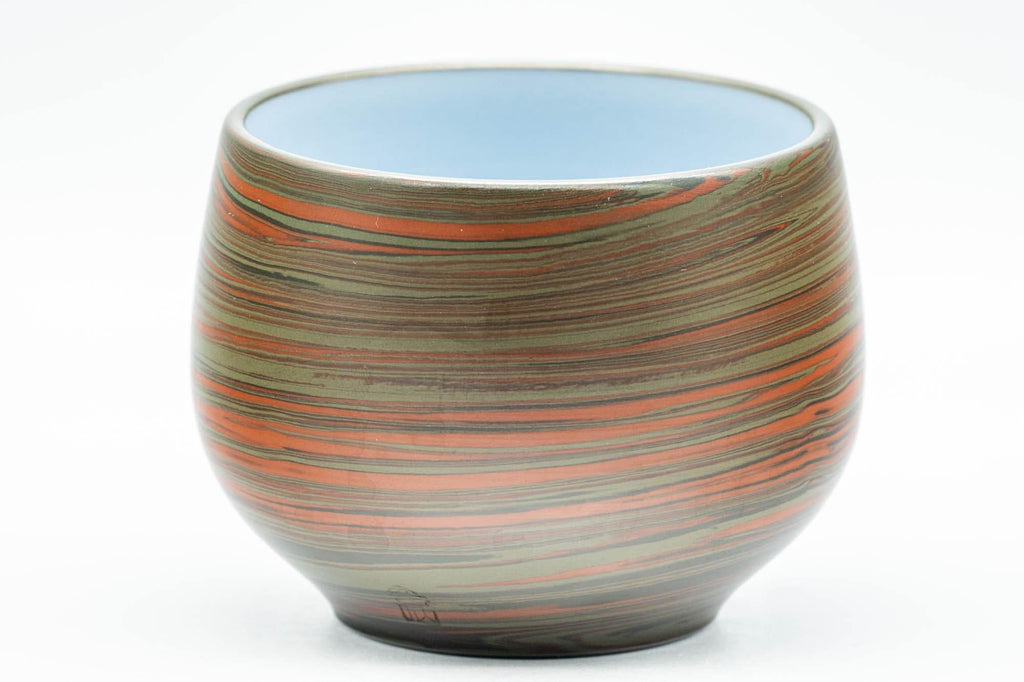 Japanese Teacup - 雲仙窯 Unzen Kiln Nerikomi Tokoname-yaki Yunomi - 120ml