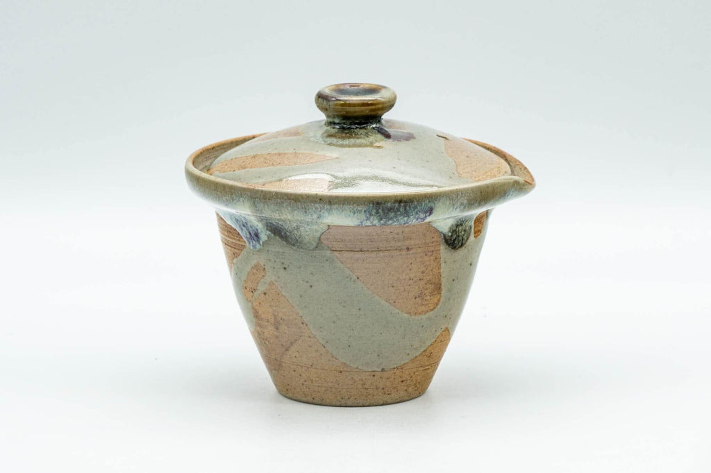 Japanese Shiboridashi - Hare's Fur Drip-Glazed Akogi-yaki Teapot - 90ml