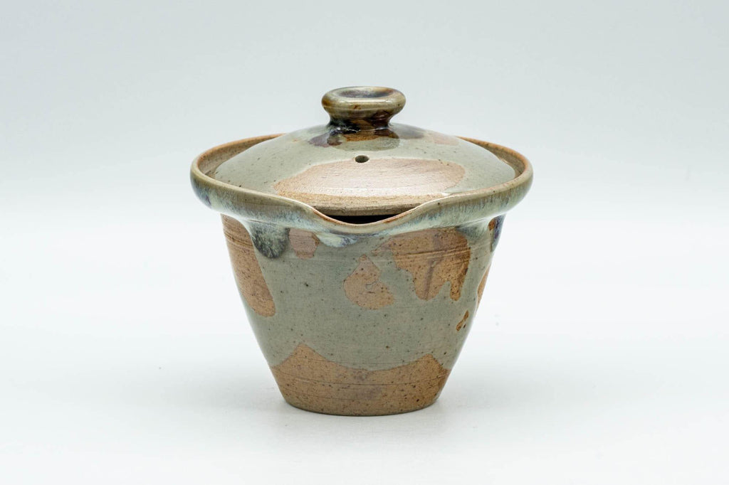 Japanese Shiboridashi - Hare's Fur Drip-Glazed Akogi-yaki Teapot - 90ml