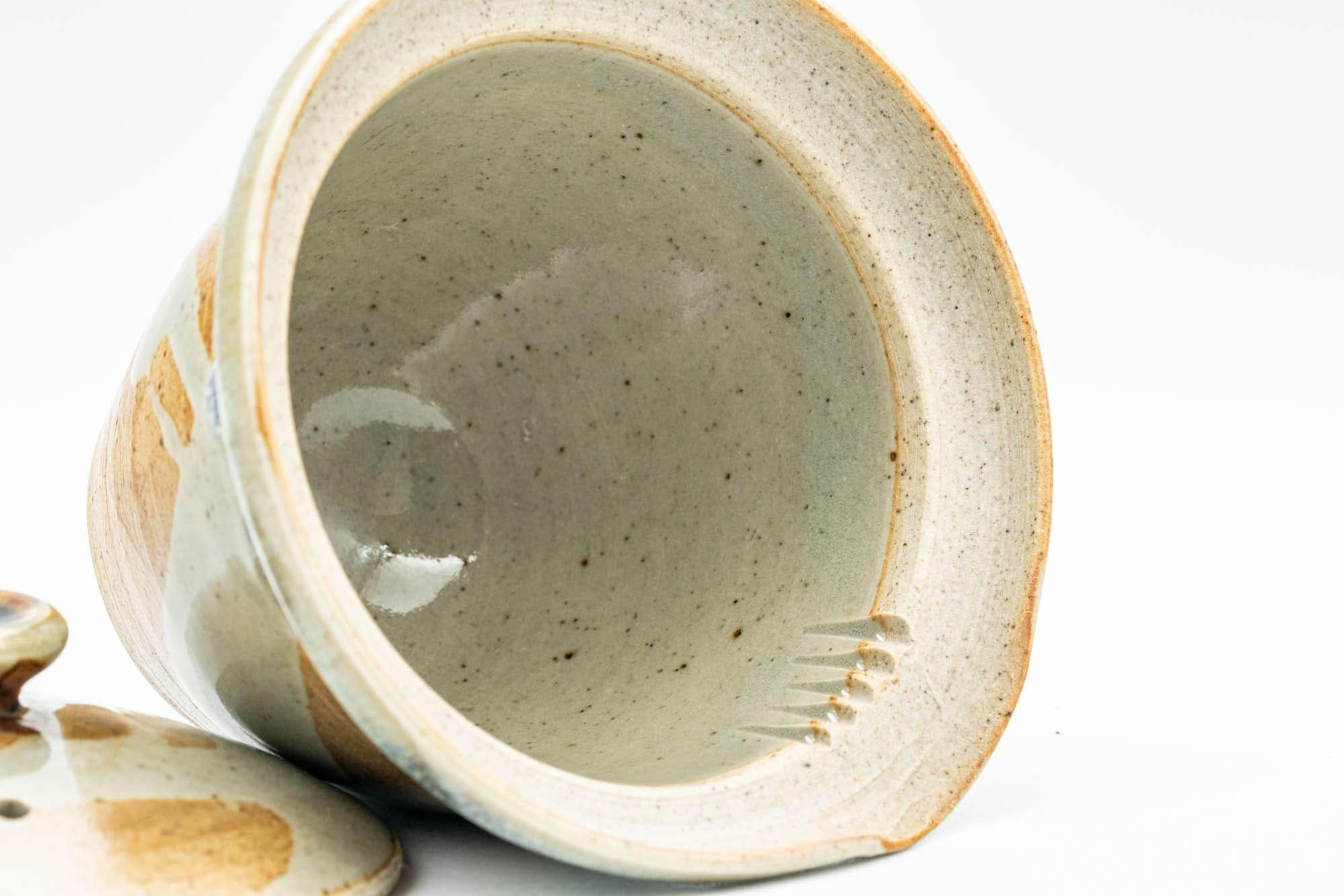 Japanese Shiboridashi - Hare's Fur Drip-Glazed Akogi-yaki Teapot - 90ml