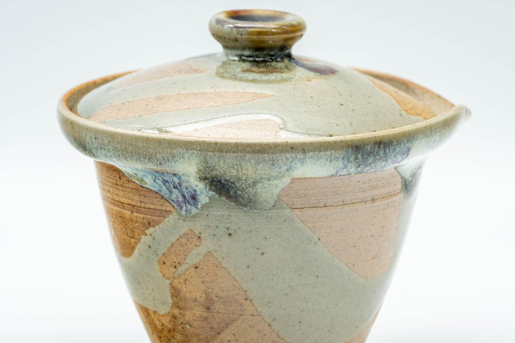 Japanese Shiboridashi - Hare's Fur Drip-Glazed Akogi-yaki Teapot - 90ml