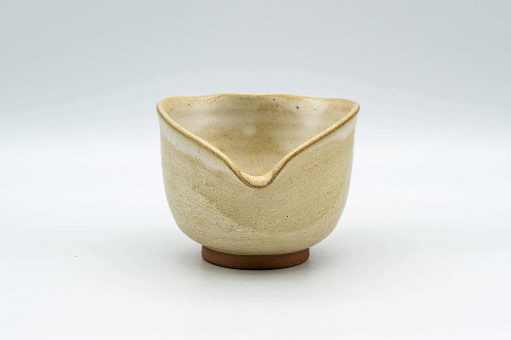 Japanese Katakuchi - Beige White Drip-Glazed Water Cooler - 150ml