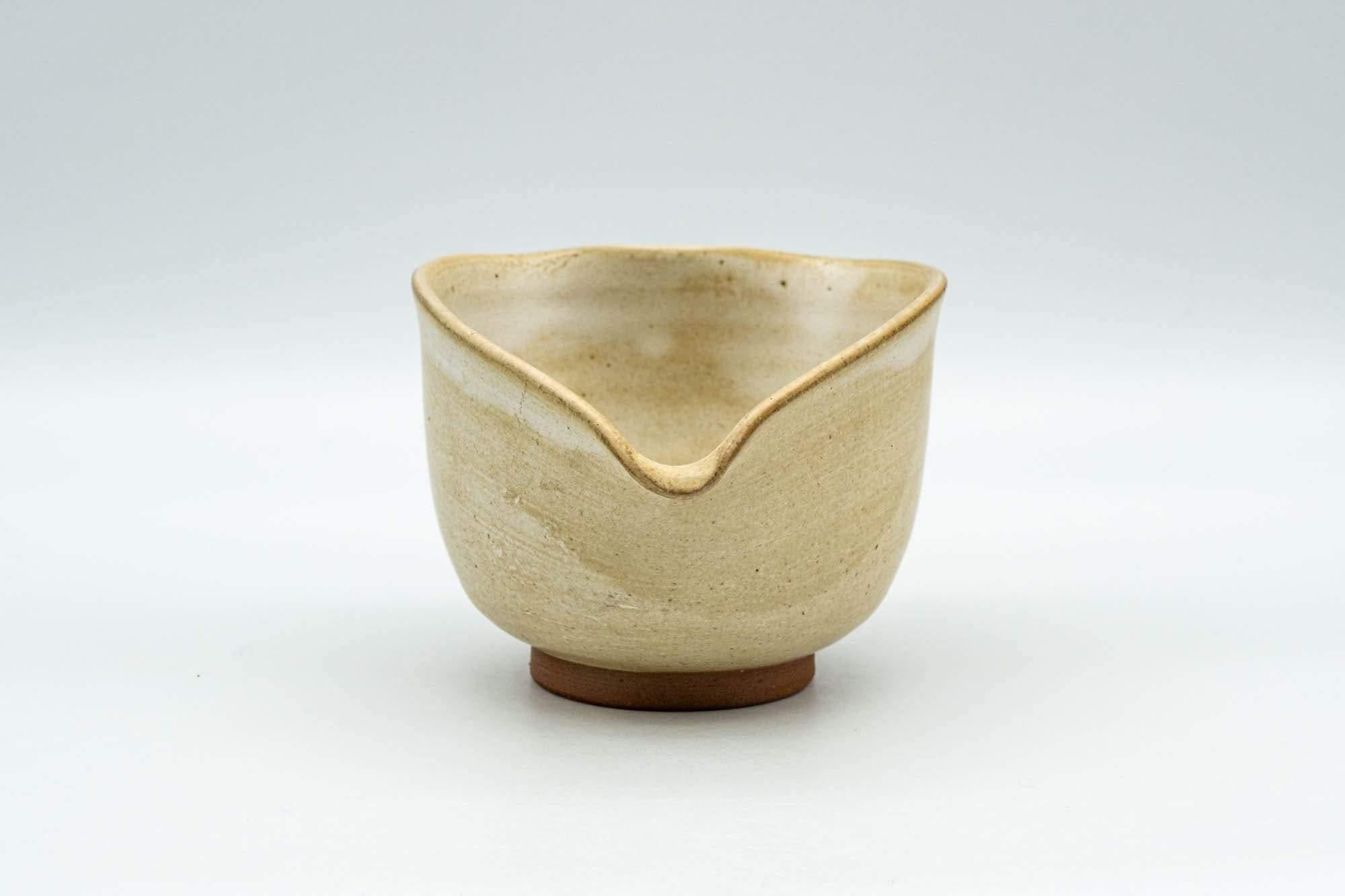Japanese Katakuchi - Beige White Drip-Glazed Water Cooler - 150ml