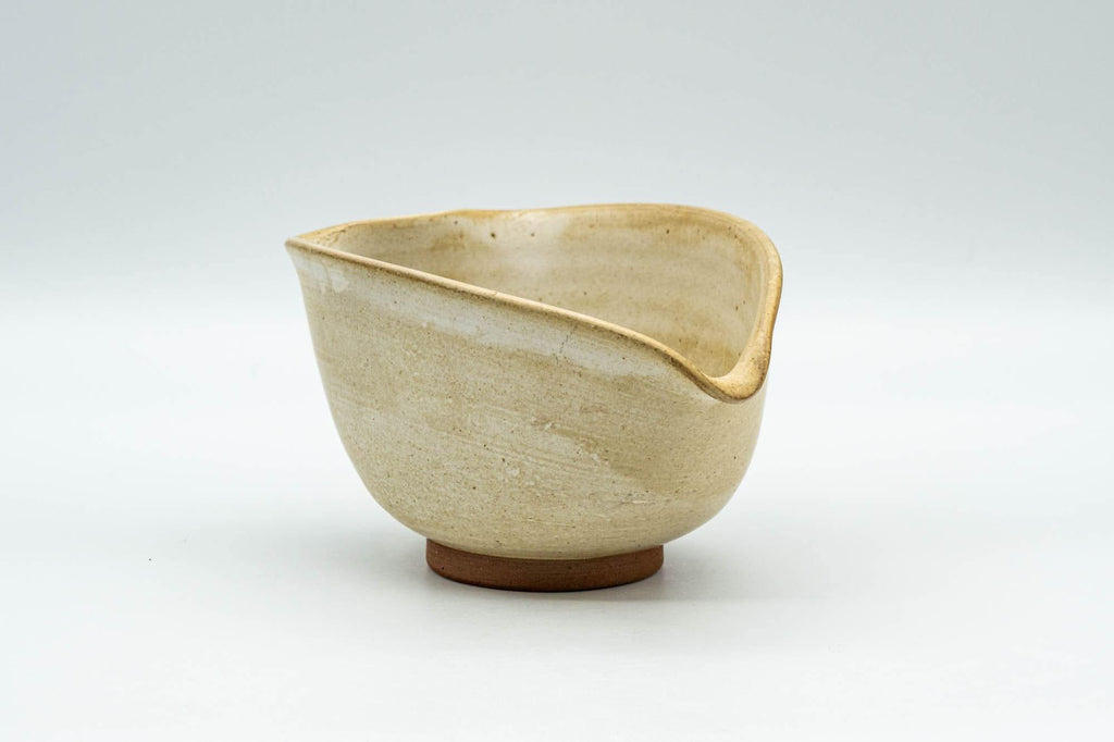 Japanese Katakuchi - Beige White Drip-Glazed Water Cooler - 150ml