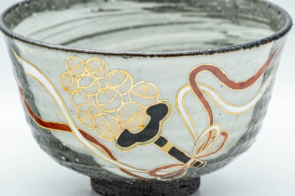 Japanese Matcha Bowl - Handbell Design Kyo-yaki Chawan - 350ml