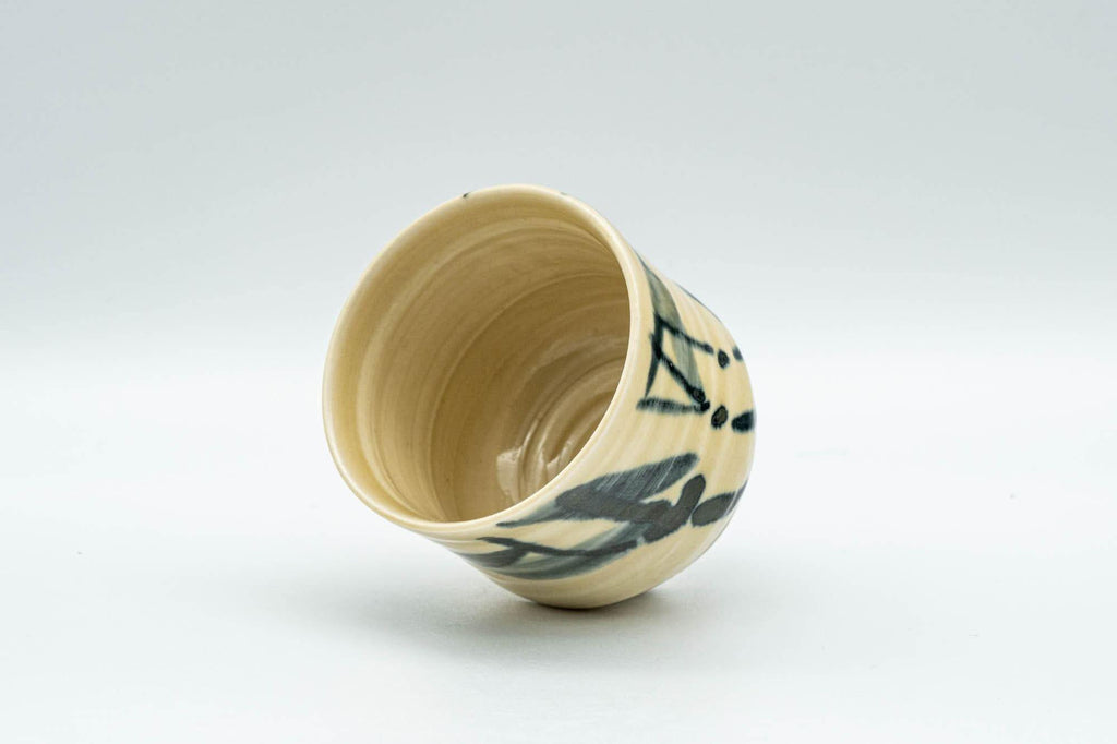 Japanese Teacup - Beige Bamboo Motif Guinomi - 60ml