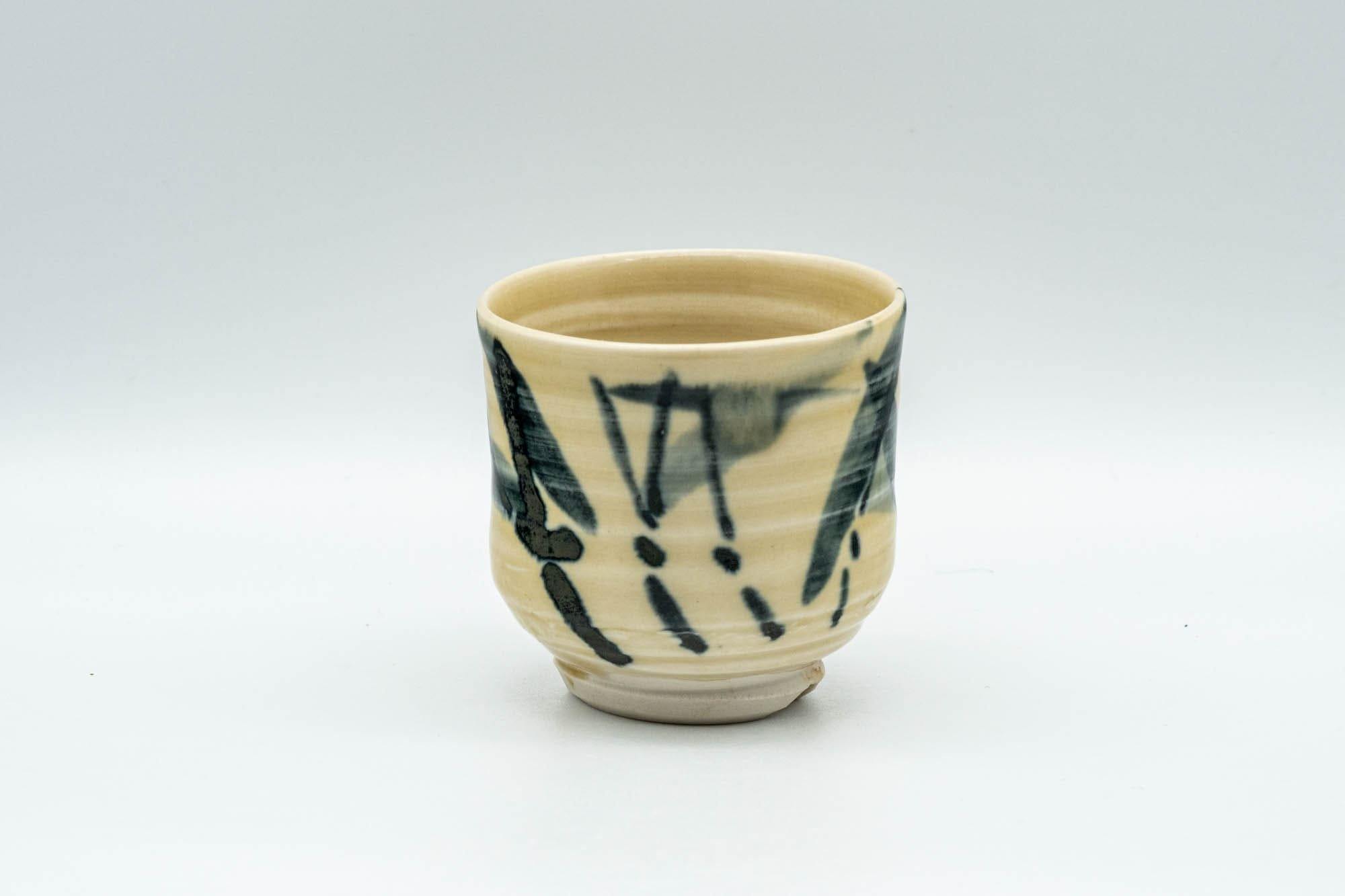 Japanese Teacup - Beige Bamboo Motif Guinomi - 60ml
