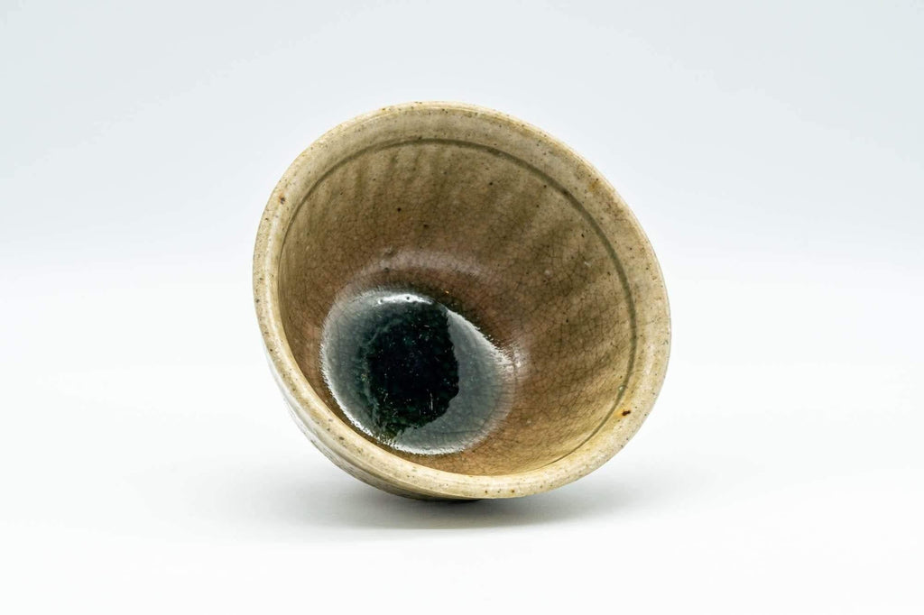 Japanese Teacup - Dark Green Drip-glazed Yunomi - 120ml