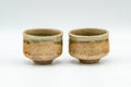 Japanese Teacups - Pair of Shigaraki-yaki Guinomi - 60ml