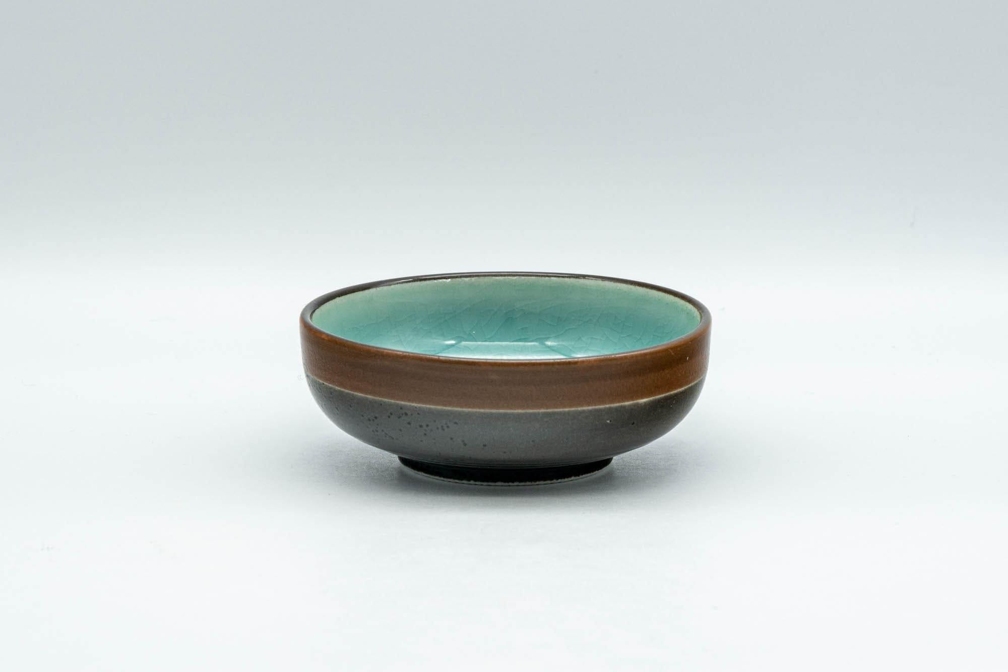 Japanese Teacups - Set of 5 Turquoise Glaze Porcelain Guinomi - 50ml