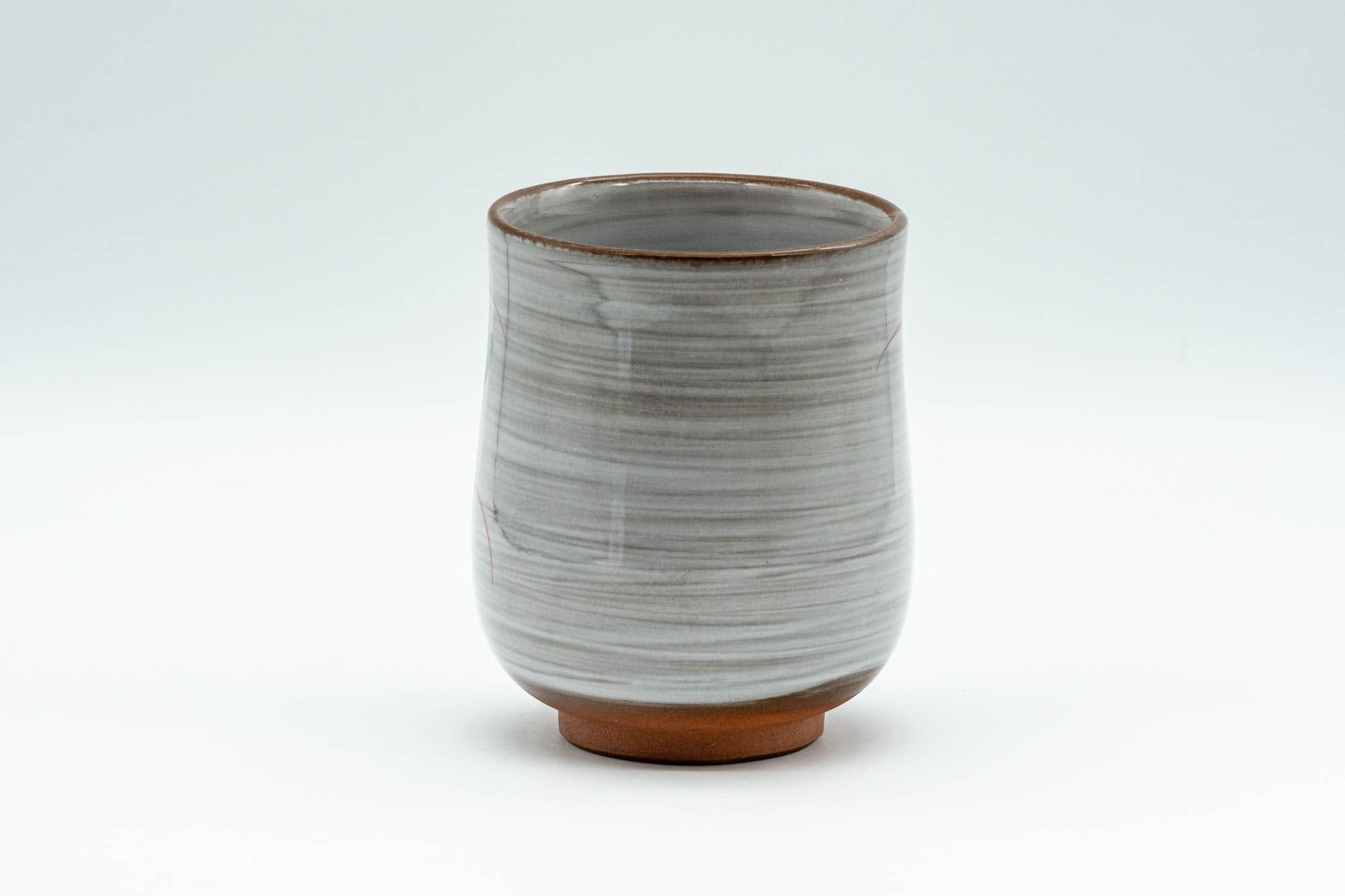 Japanese Teacup - Floral Brush Glazed Yunomi - 150ml