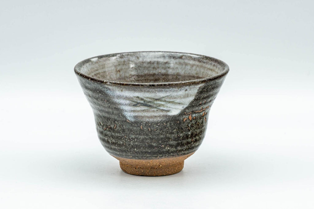 Japanese Teacup - Grey Soaring Bird Yunomi - 80ml