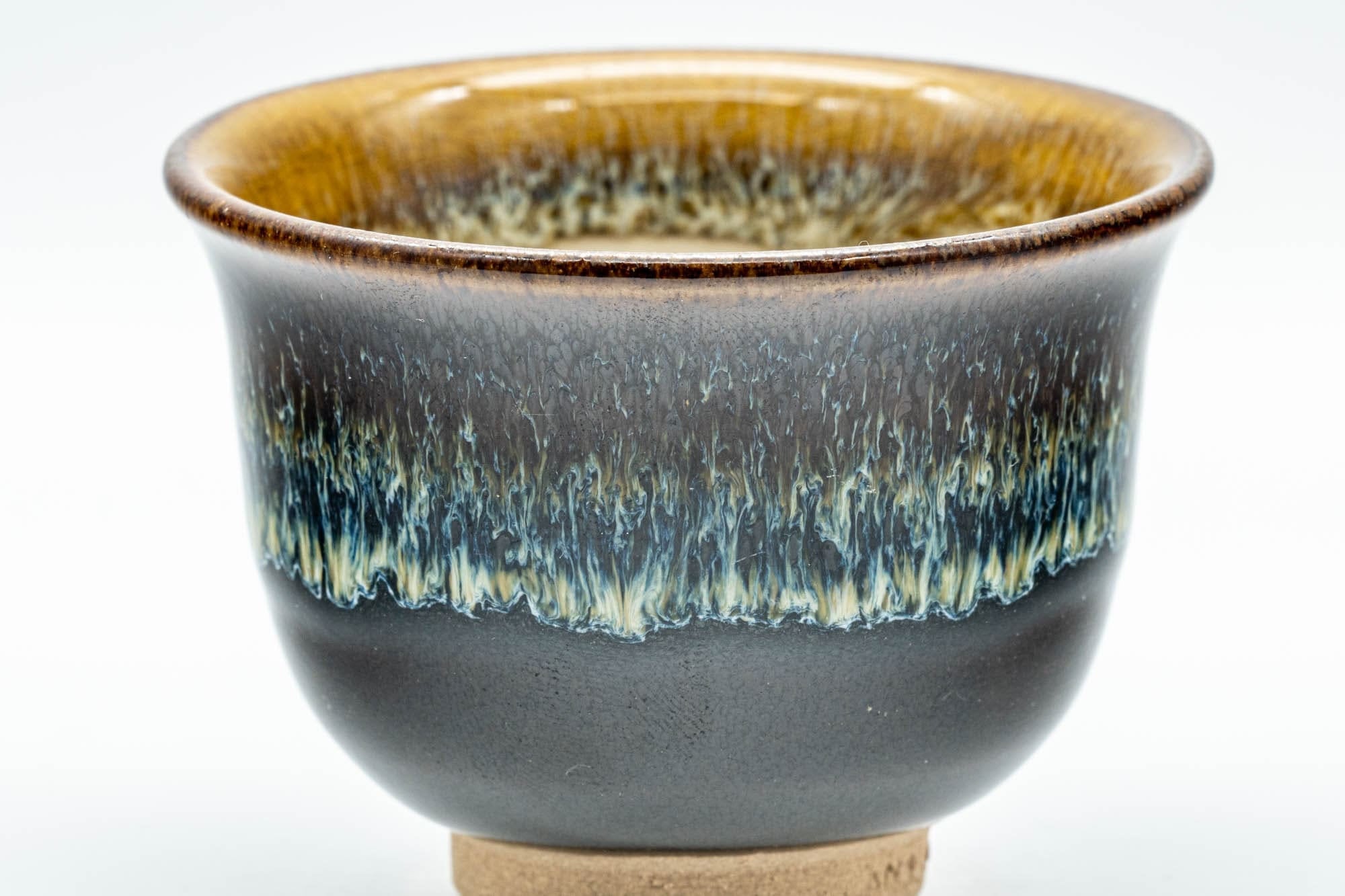 Japanese Teacups - Set of 5 Drip-Glazed Yunomi - 80ml