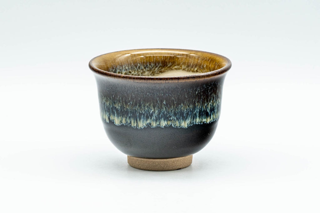 Japanese Teacups - Set of 5 Drip-Glazed Yunomi - 80ml