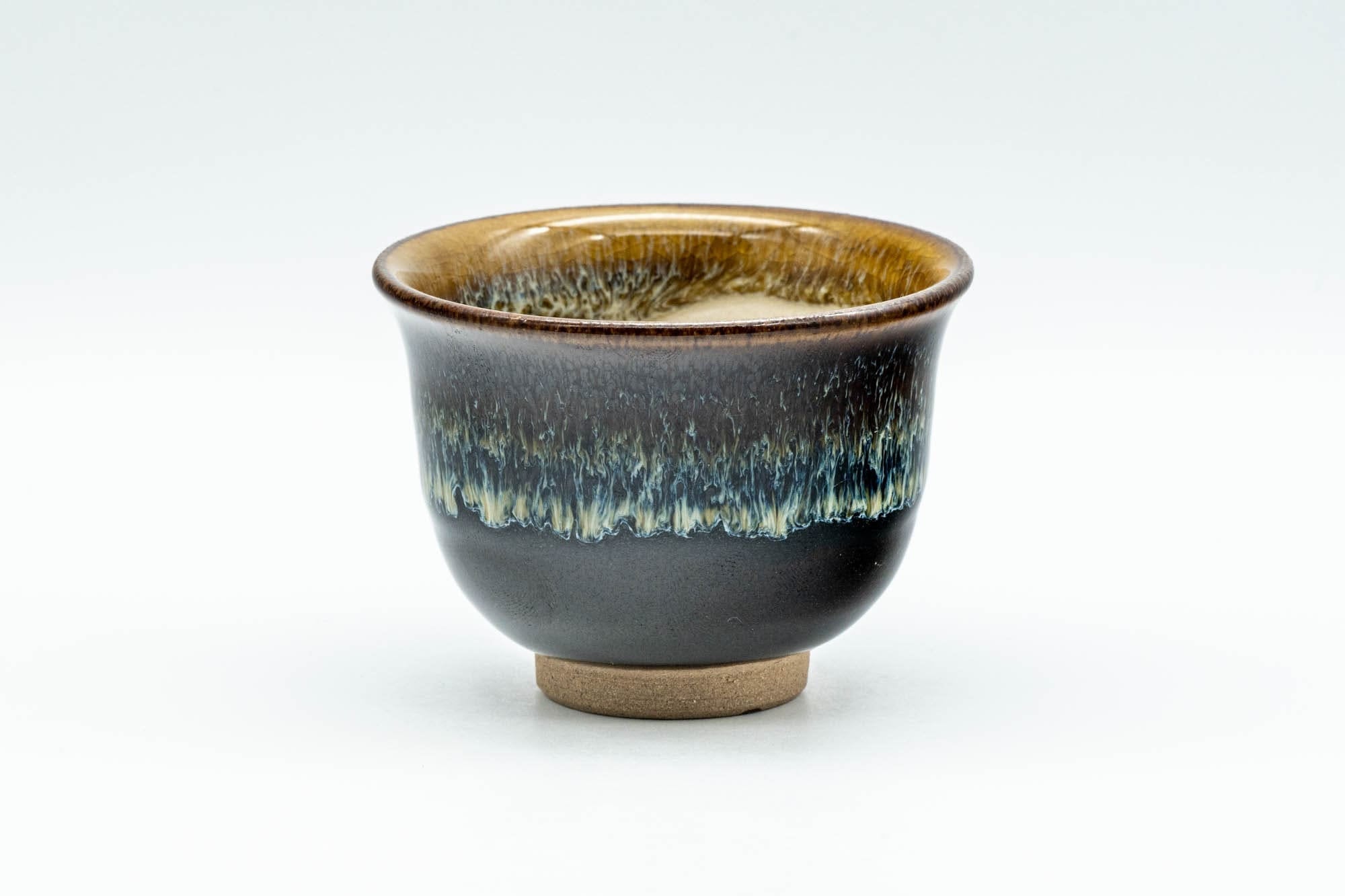 Japanese Teacups - Set of 5 Drip-Glazed Yunomi - 80ml