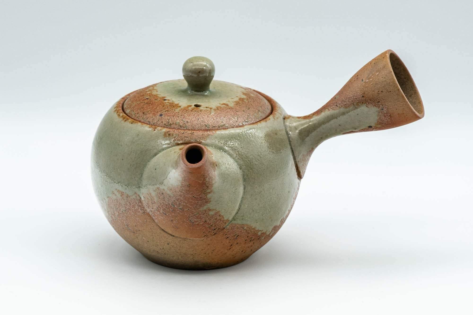 Japanese Kyusu - Green Ash Glazed Stoneware Teapot - 300ml