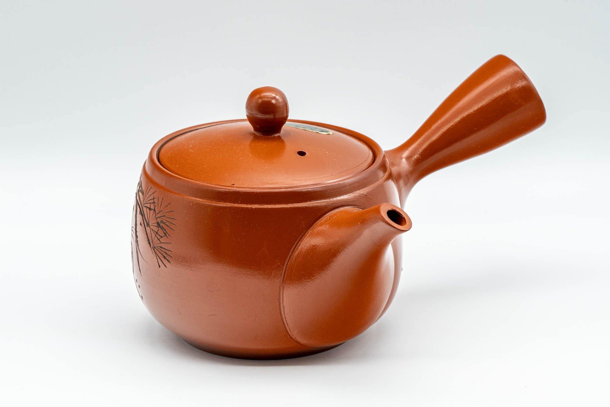 Japanese Kyusu - Engraved Tokoname-yaki Teapot - 350ml