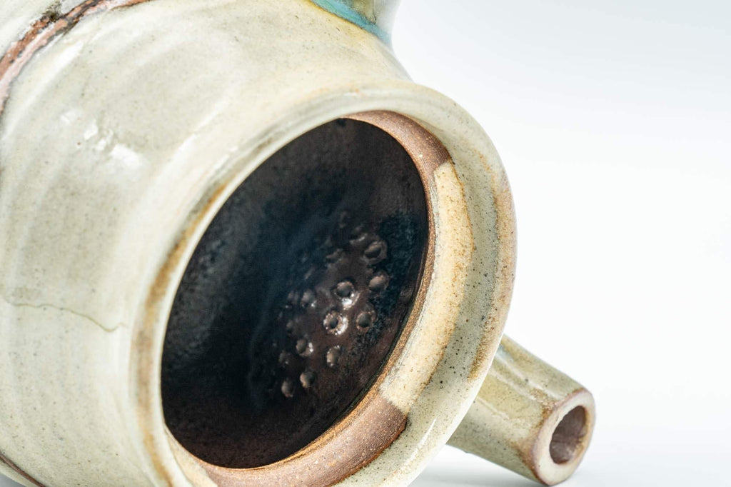 Japanese Kyusu - Vibrant Teal Glazed Do-ake Teapot - 200ml
