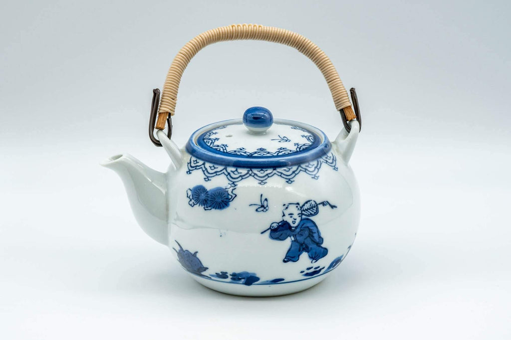 Japanese Dobin - White Porcelain Arita-yaki Debeso Teapot - 250ml
