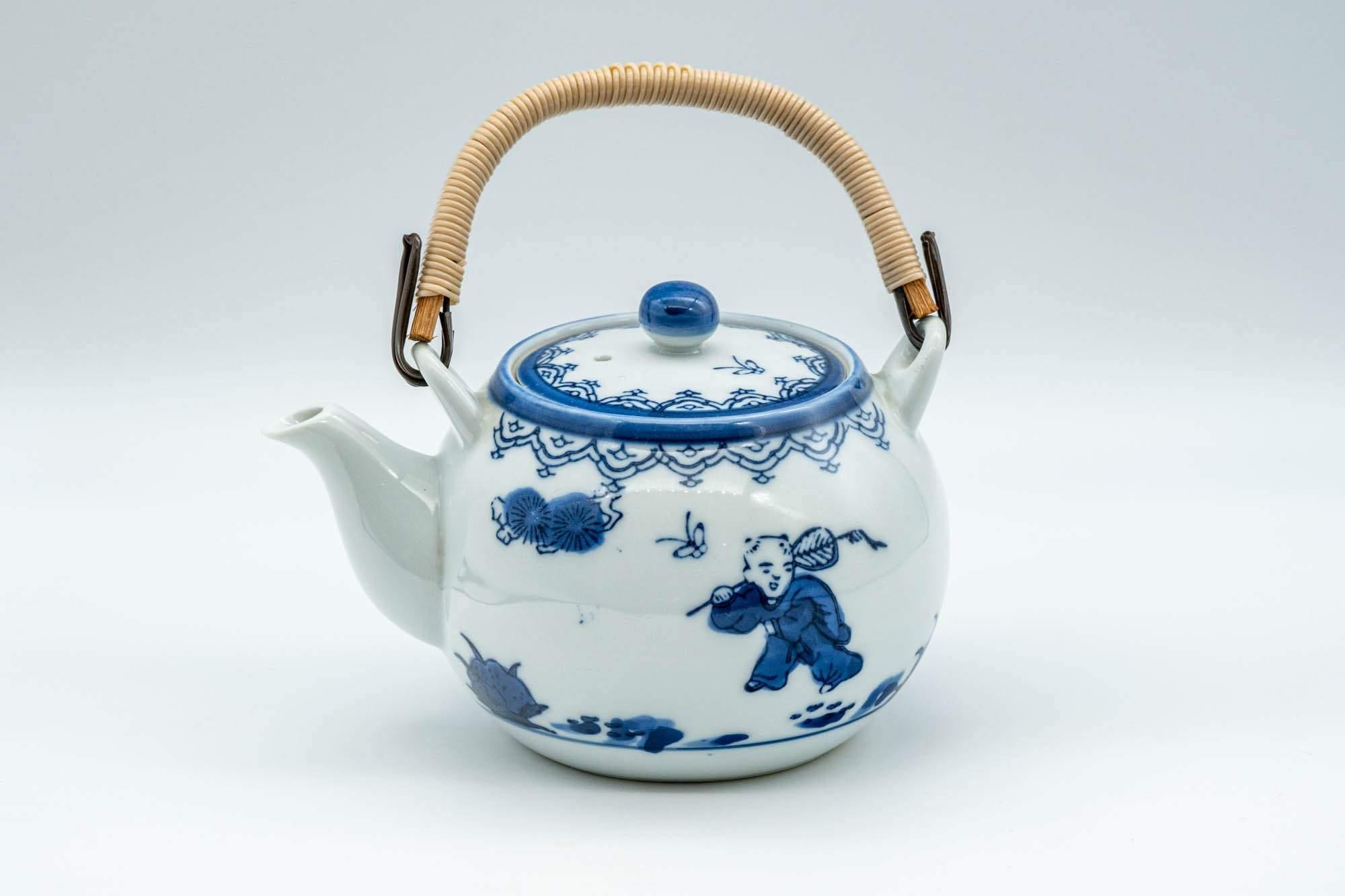 Japanese Dobin - White Porcelain Arita-yaki Debeso Teapot - 250ml