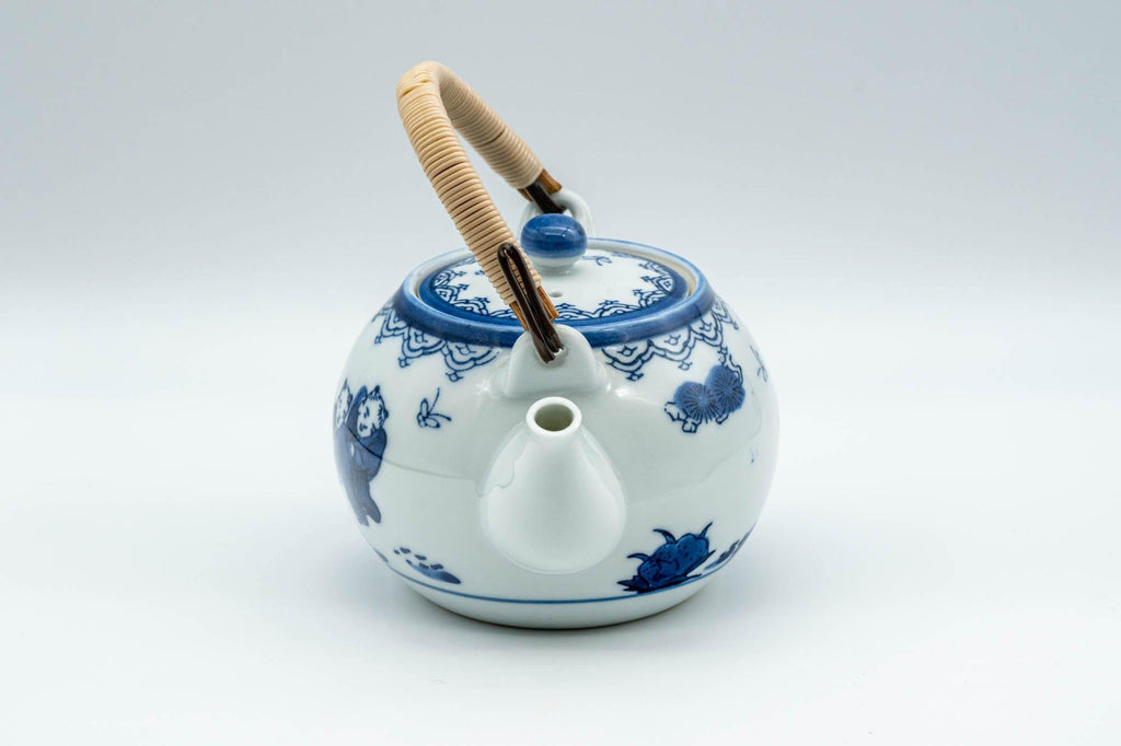 Japanese Dobin - White Porcelain Arita-yaki Debeso Teapot - 250ml