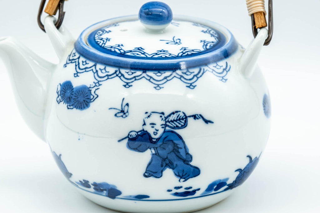 Japanese Dobin - White Porcelain Arita-yaki Debeso Teapot - 250ml