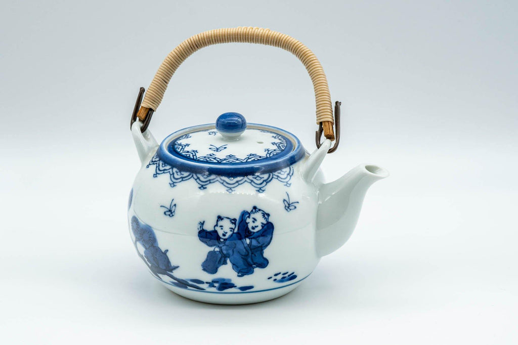 Japanese Dobin - White Porcelain Arita-yaki Debeso Teapot - 250ml