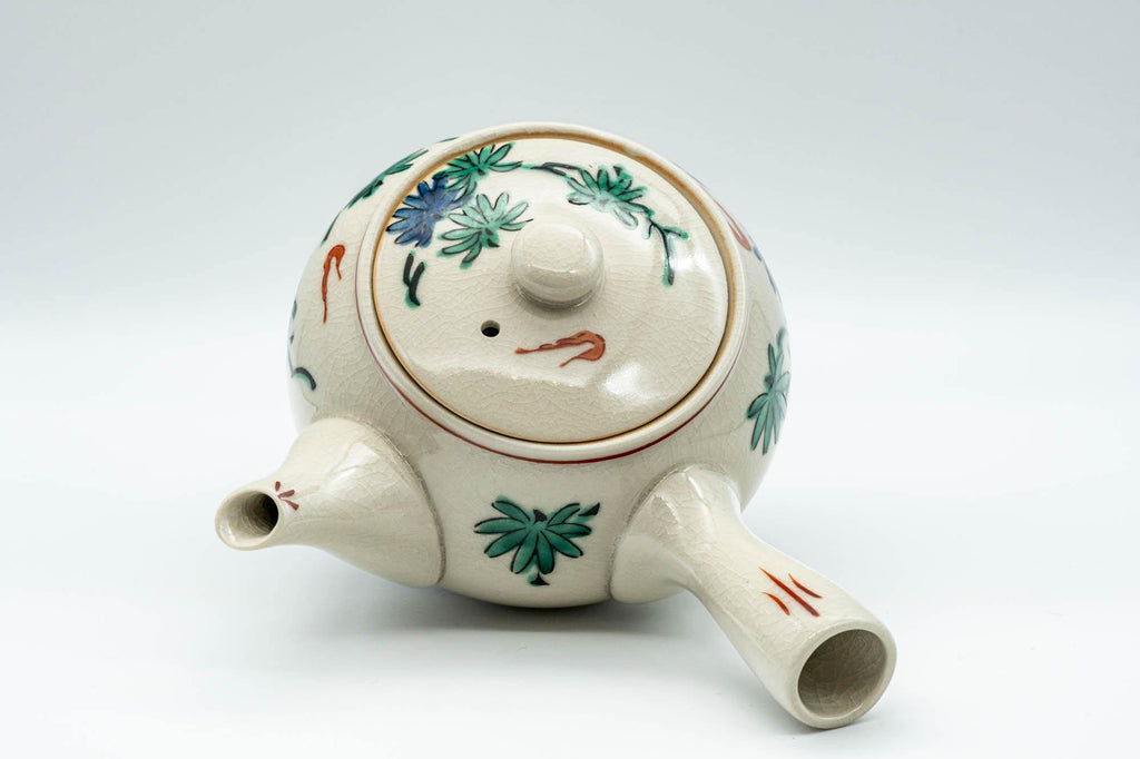 Japanese Kyusu - Tropical Parrots Kutani-yaki Debeso Teapot - 375ml