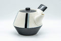 Japanese Kyusu - Black and White Striped Trapezoidal Debeso Teapot - 400ml