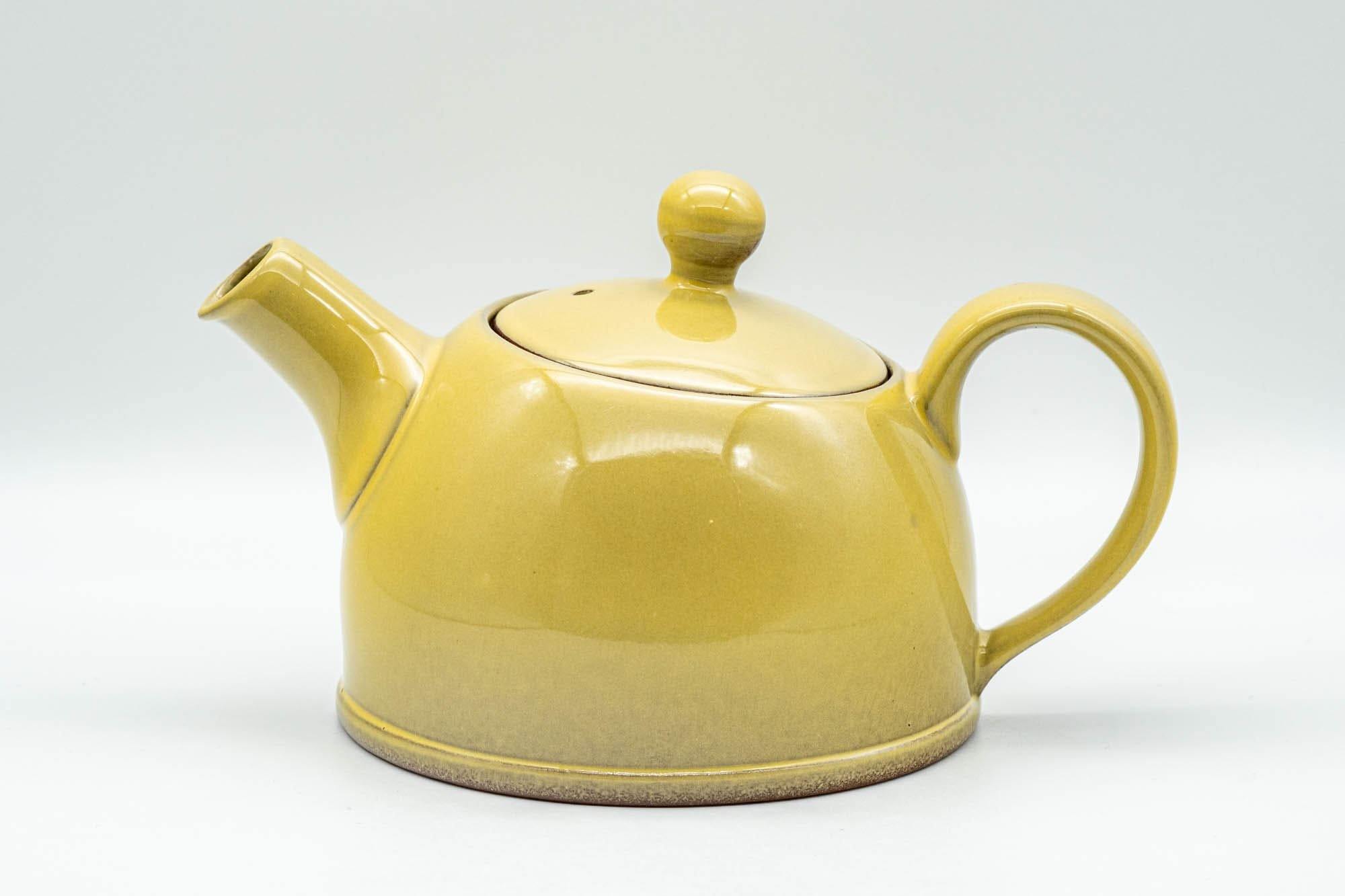 Japanese Kyusu - Yellow Ushirode Back-Handle Teapot - 350ml