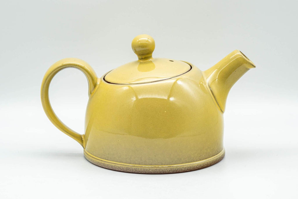 Japanese Kyusu - Yellow Ushirode Back-Handle Teapot - 350ml