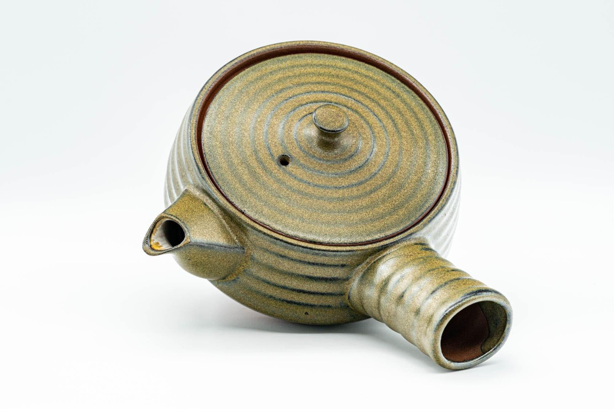 Japanese Kyusu - Green Spiraling Debeso Teapot - 375ml