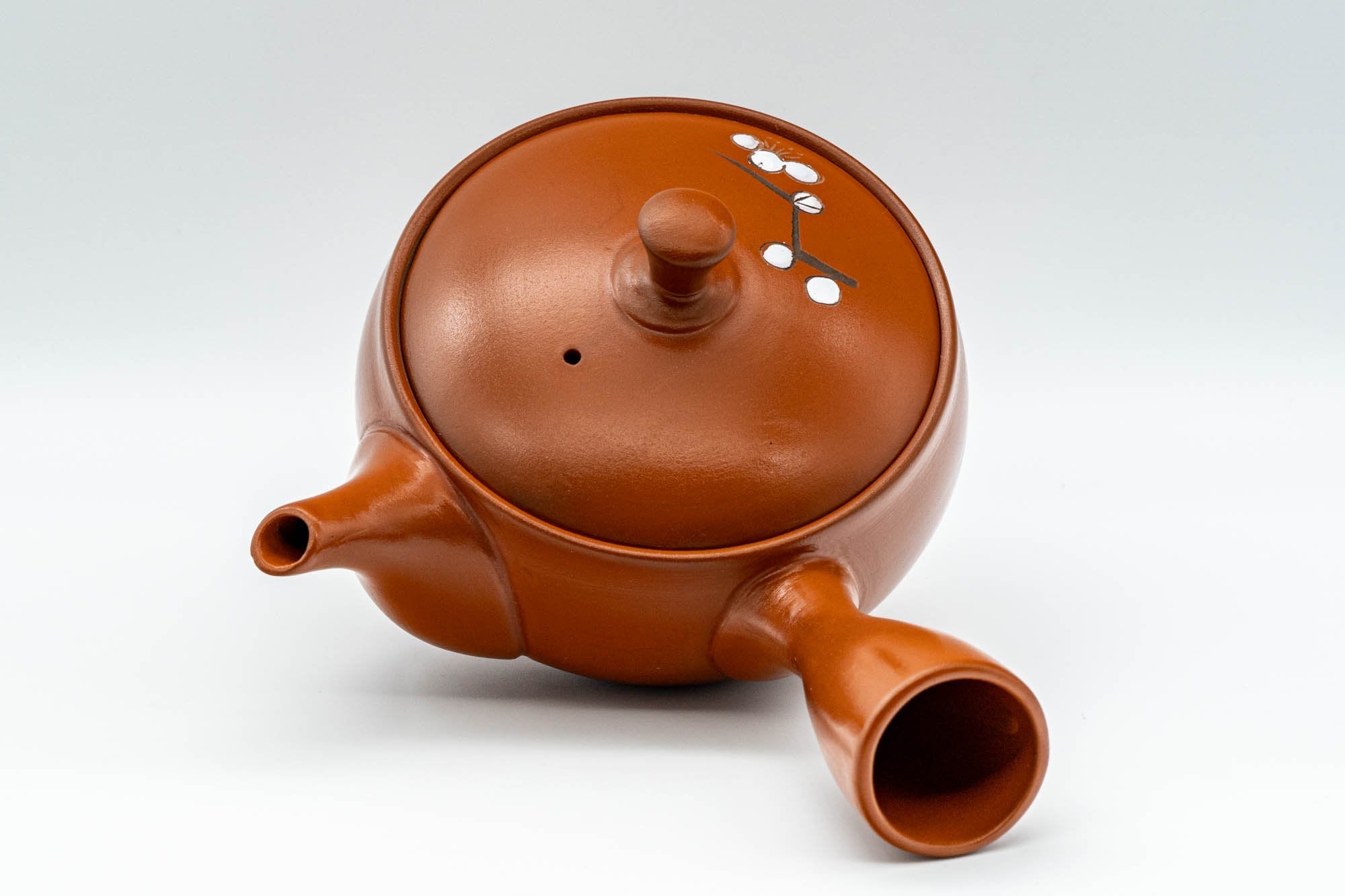 Japanese Kyusu - Plum Blossom Decorated Tokoname-yaki Teapot - 230ml