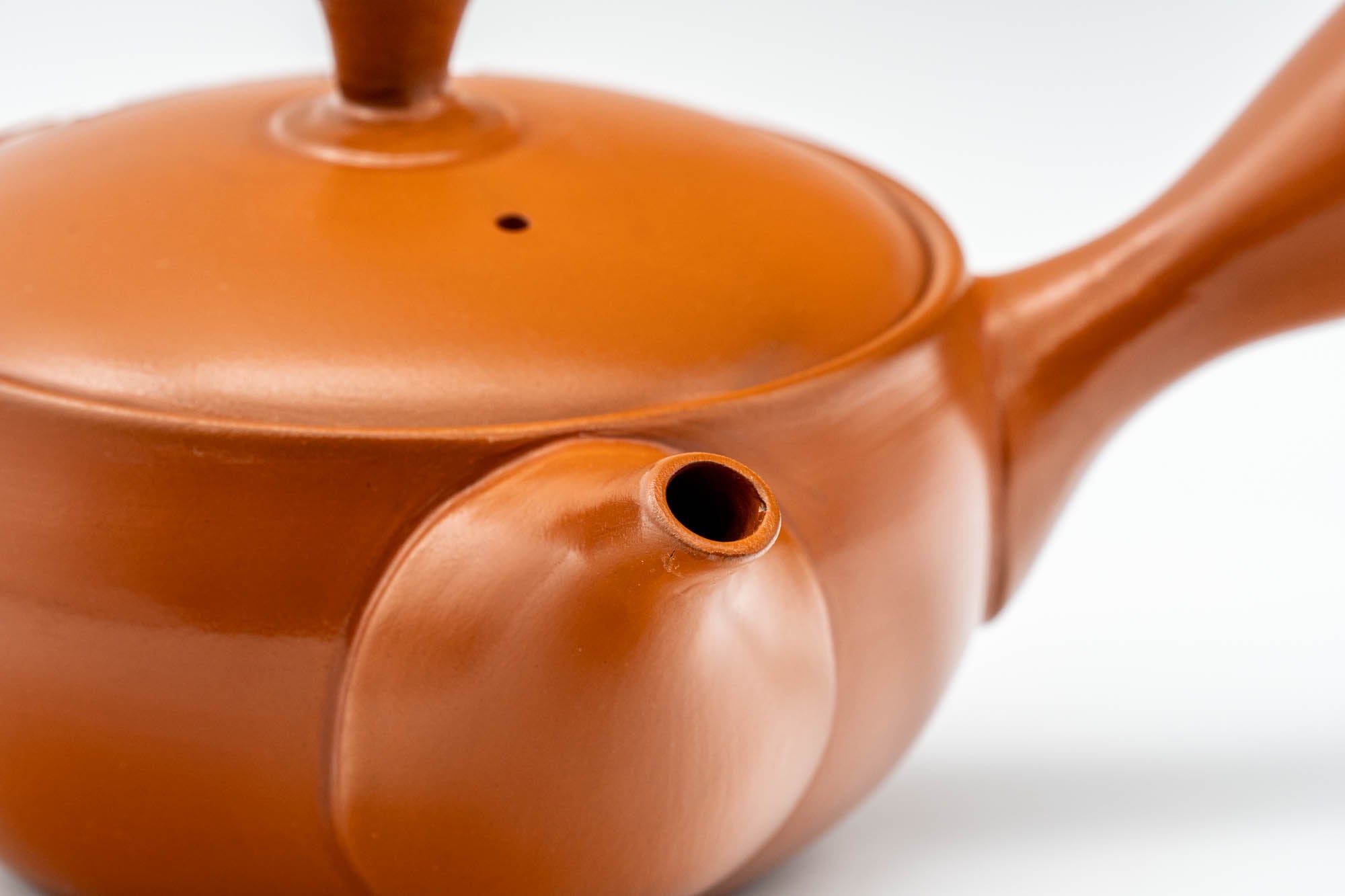 Japanese Kyusu - Plum Blossom Decorated Tokoname-yaki Teapot - 230ml