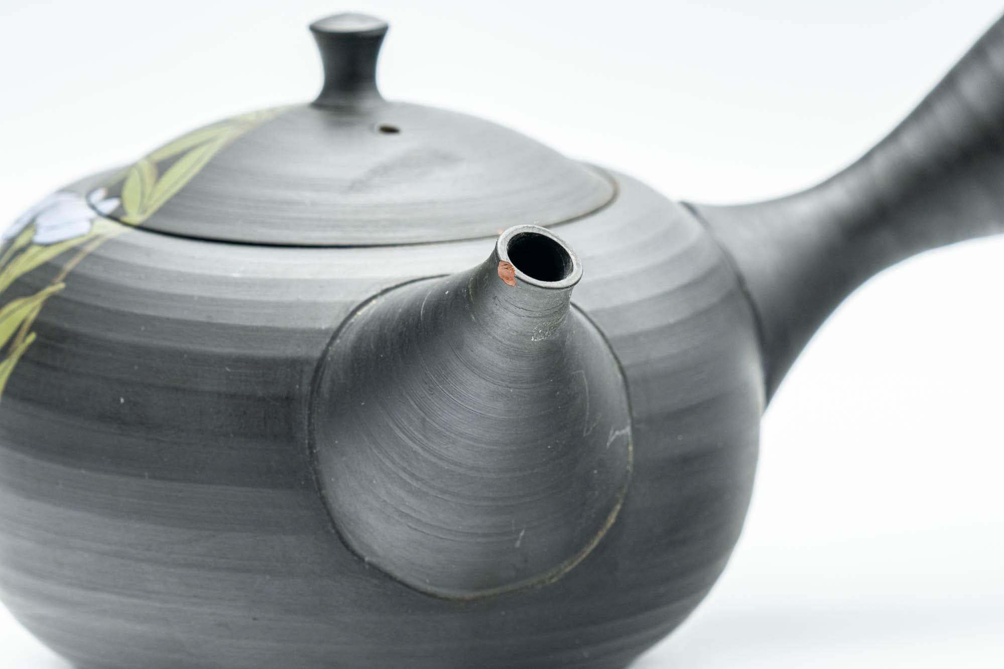 Japanese Kyusu - 玉光 Gyokko Floral Tokoname-yaki Sasame Teapot - 275ml