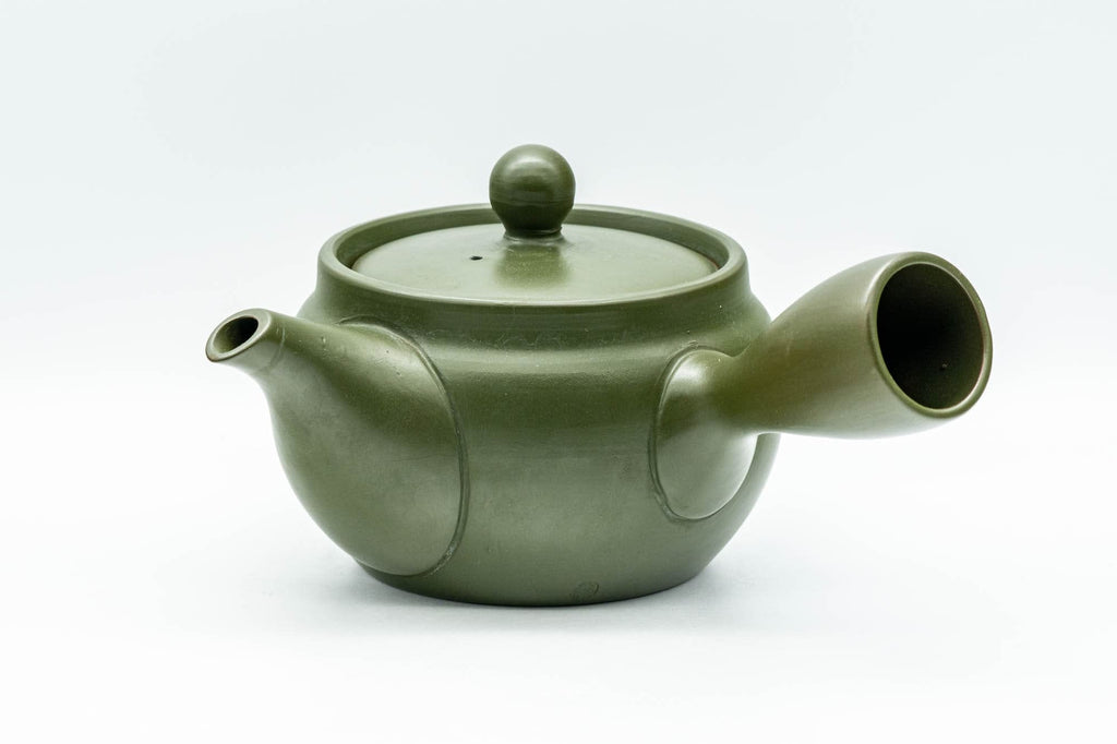 Japanese Kyusu - Green Ryokudei Tokoname-yaki Teapot - 325ml
