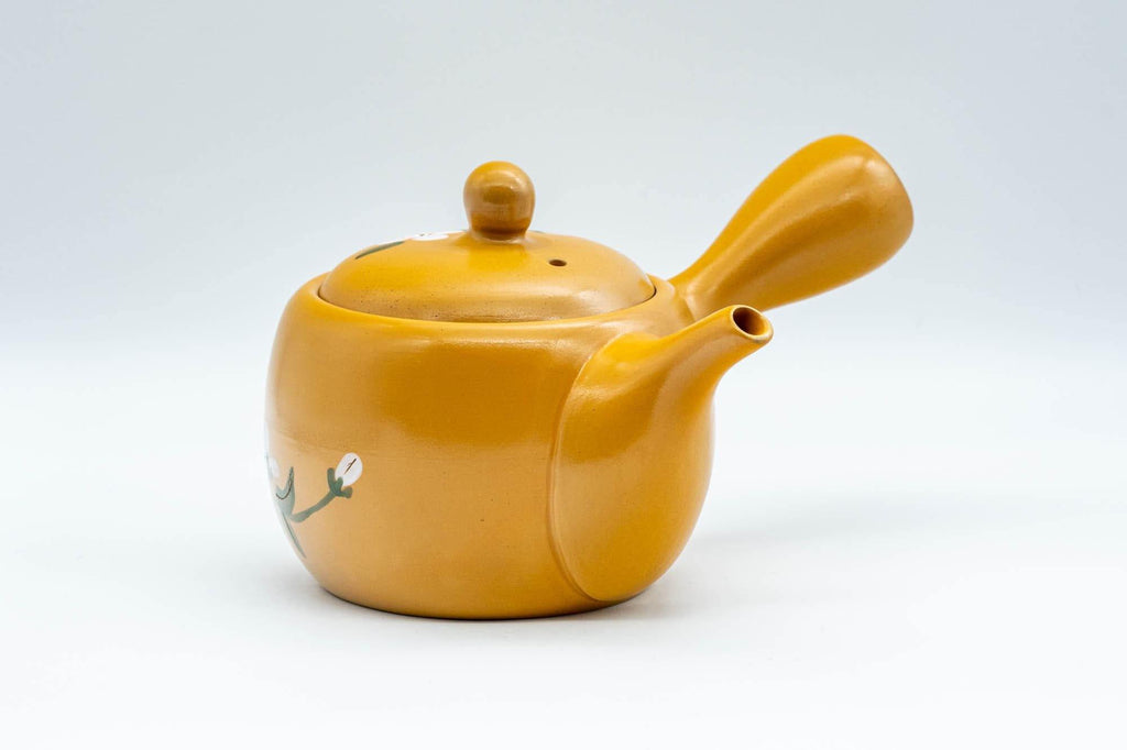 Japanese Kyusu - Decorative Plum Blossom Tokoname-yaki Teapot - 300ml